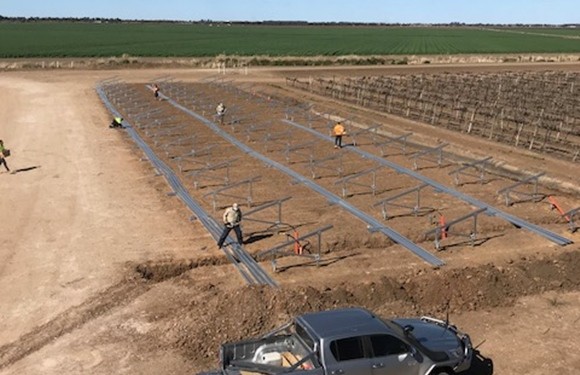 Ground mounted solar project, Griffiths NSW