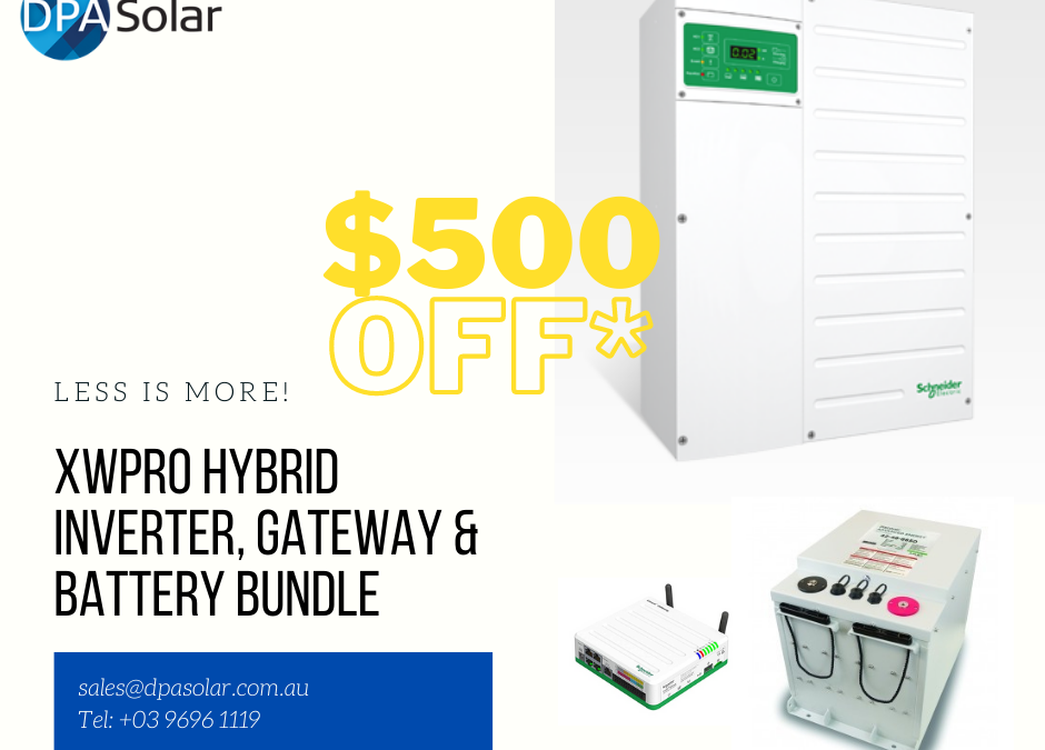 Discover Batteries with Schneider XWPRO $500 off Special Offer